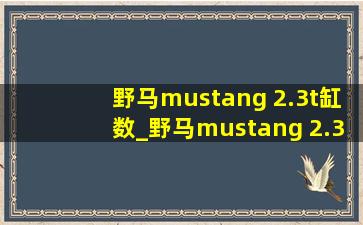 野马mustang 2.3t缸数_野马mustang 2.3t多少马力